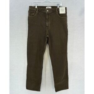 Abercrombie & Fitch The 90s Straight Ultra High Rise Jeans Women's Size 33 Brown